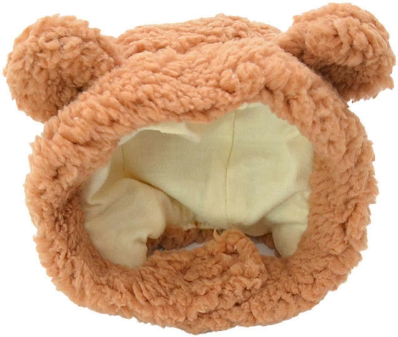 Bear Pompom Hat Accessory For Pet Puppy