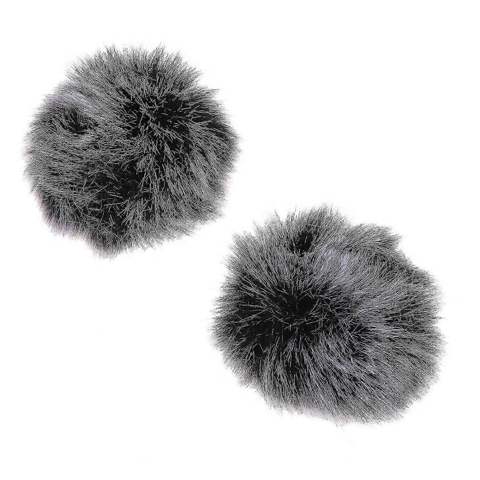 Microphone Accessory Windproof Cover for Microphone 2Pcs Plush Sleeve