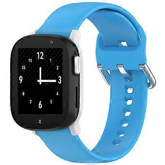 For Xplora X6 Play/X6 Children High Quality Silicone Watch Replacement Wristband Light Blue