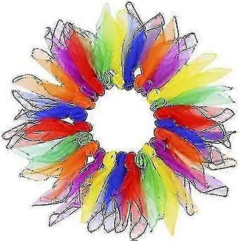 24pcs Juggling Scarves, 60x60cm Dance Scarves in 6 Colors for Kids & Adults