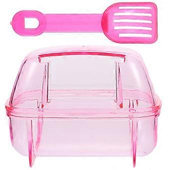 Hamster Bath Basin Plastic Bathing Tub for Practical Use 2Pcs