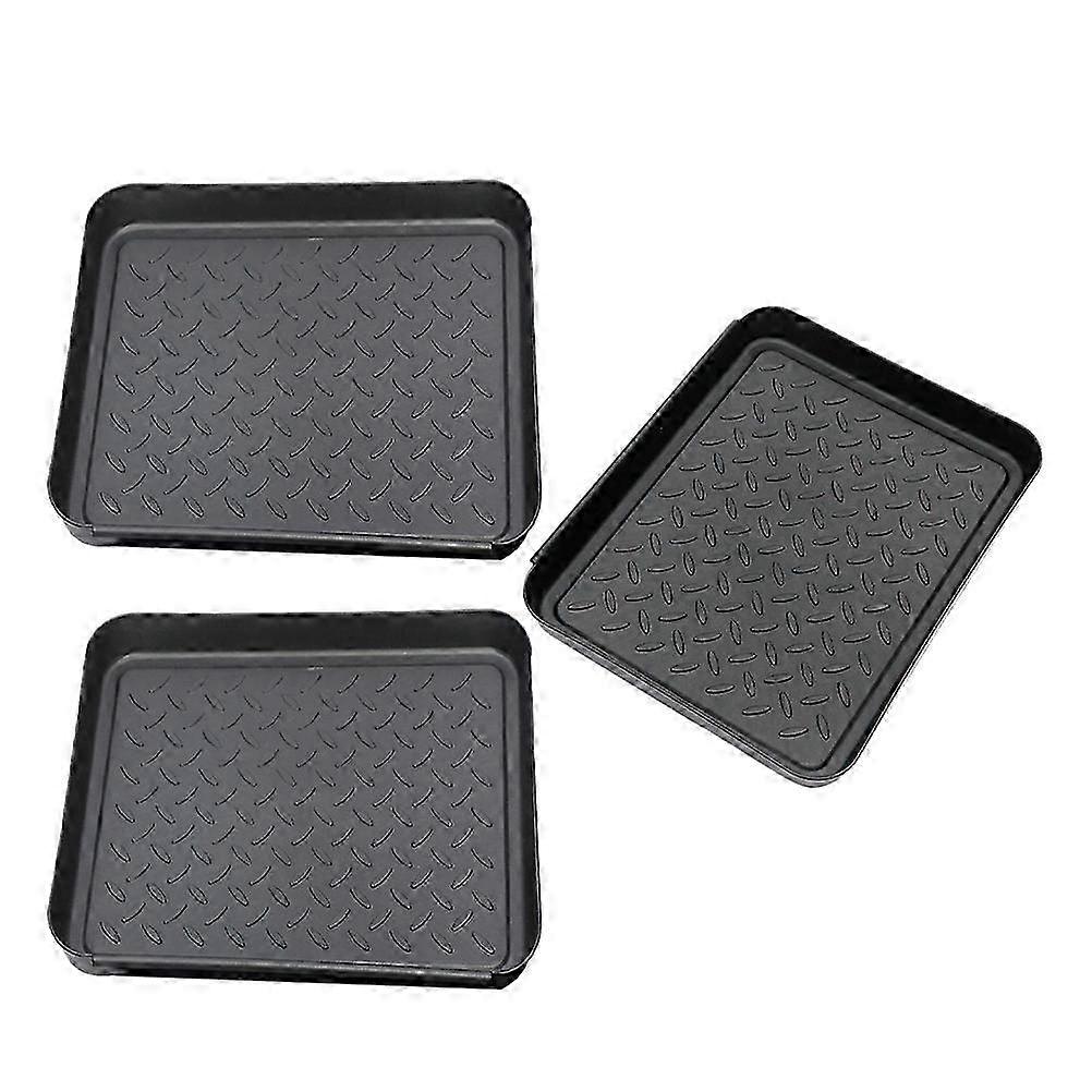 3pcs Shoes Boot Tray Boot Display Tray Flower Pot Mat Multi-function Shoes Tray Accessory