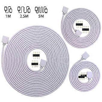 1M RGB LED Strip Extension Cable for 3528, 5050, 5630 - Solderless, Flexible, Durable, Easy Plug-and-Play