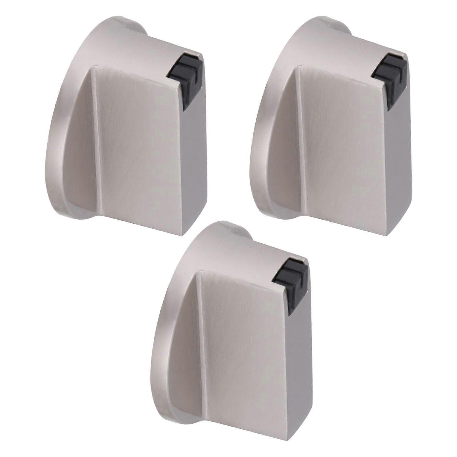 3 Pcs Stainless Steel Cookware Control Knobs Replacement Metal Switch Knob Burner Switch Knob
