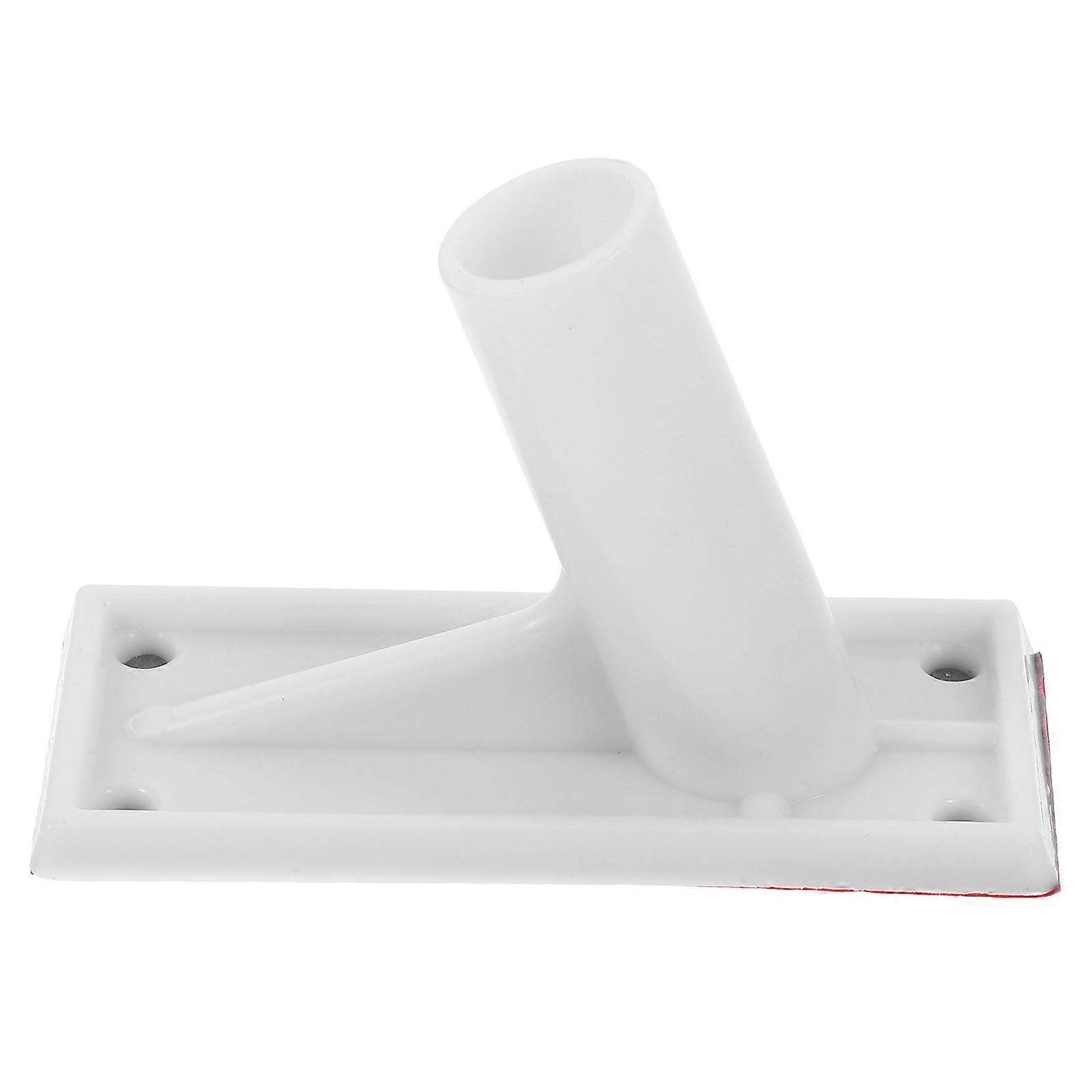 Portable Plastic Adhesive Flag Pole Bracket Wall Mount Flagpole Holder Bracket