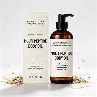 Multi-Peptide Body Oil for Women, Firming Cellulite Massage Oil for Crepey Skin, Fast-Absorbing Hydrating Care for Thighs, Butt, Arms, 240ml