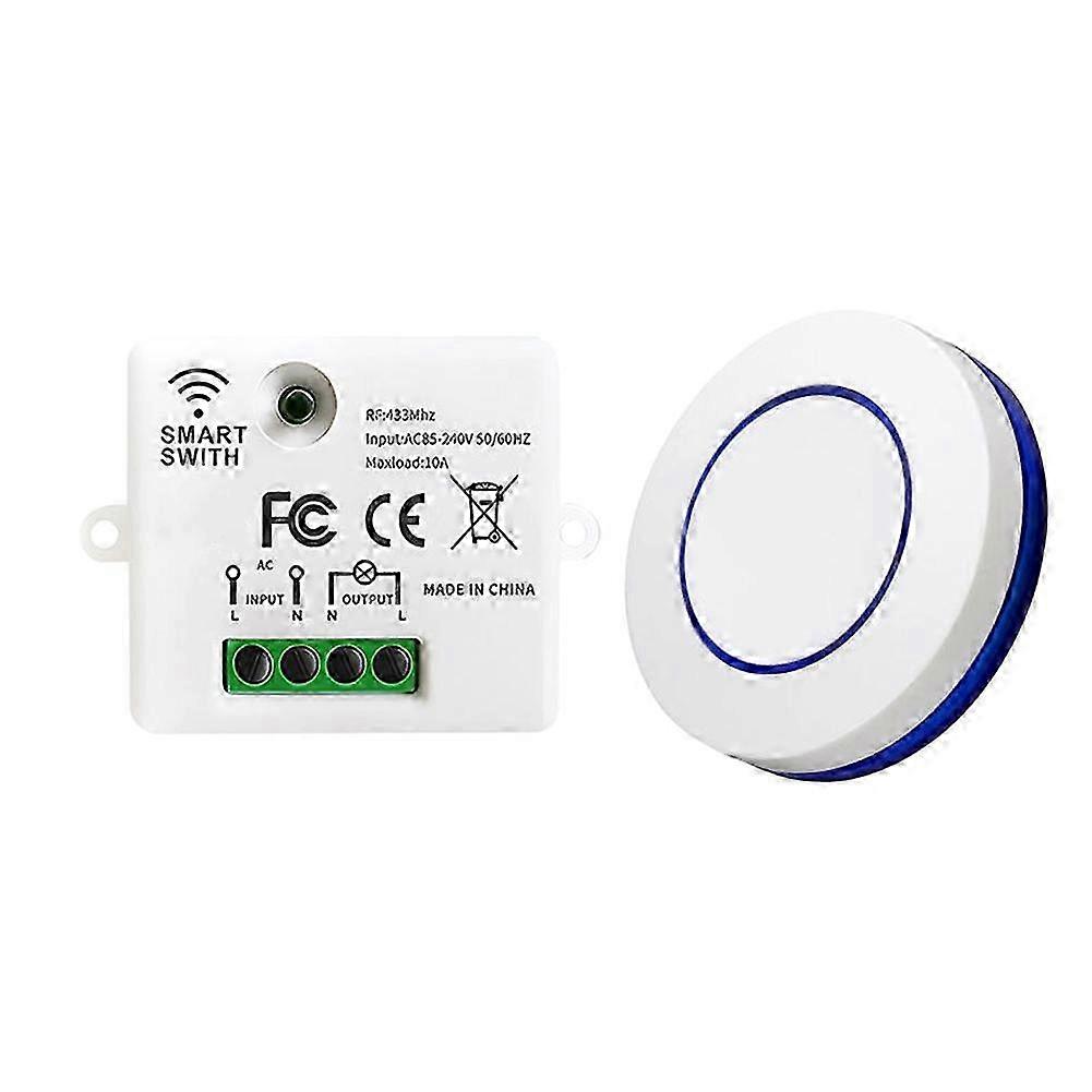 433MHz Wireless Light Switch 220V 110V 10A Relay Receiver
