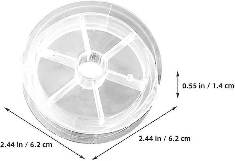Plastic Empty Spools, 20pcs Clear Small Ribbon Spools, Thread String Bobbin Spools Empty for Embroidery Yarn Cord Thread Wire Rope