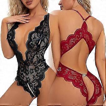 Seksowna bielizna nocna Babydoll z koronką, stringami, sukienka nocna