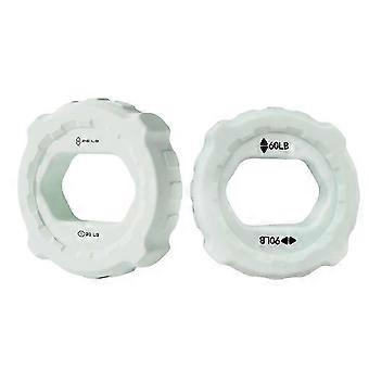 2PCS Fitness Doigt Gripper Anneau Silicone Main Muscle Fortifiant Anneau Poignet Doigt Entraîneur Exercice Cyan