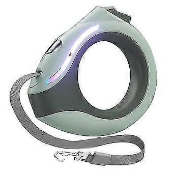 Retractable Dog Leash With Bright Led Light,hands-free /360 Free 10ft Dog Walking Leash Nylon Trac-Yvan