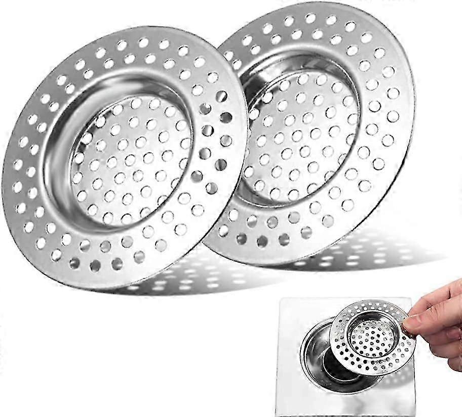 2 Pcs Stainless Steel Drain Protector
