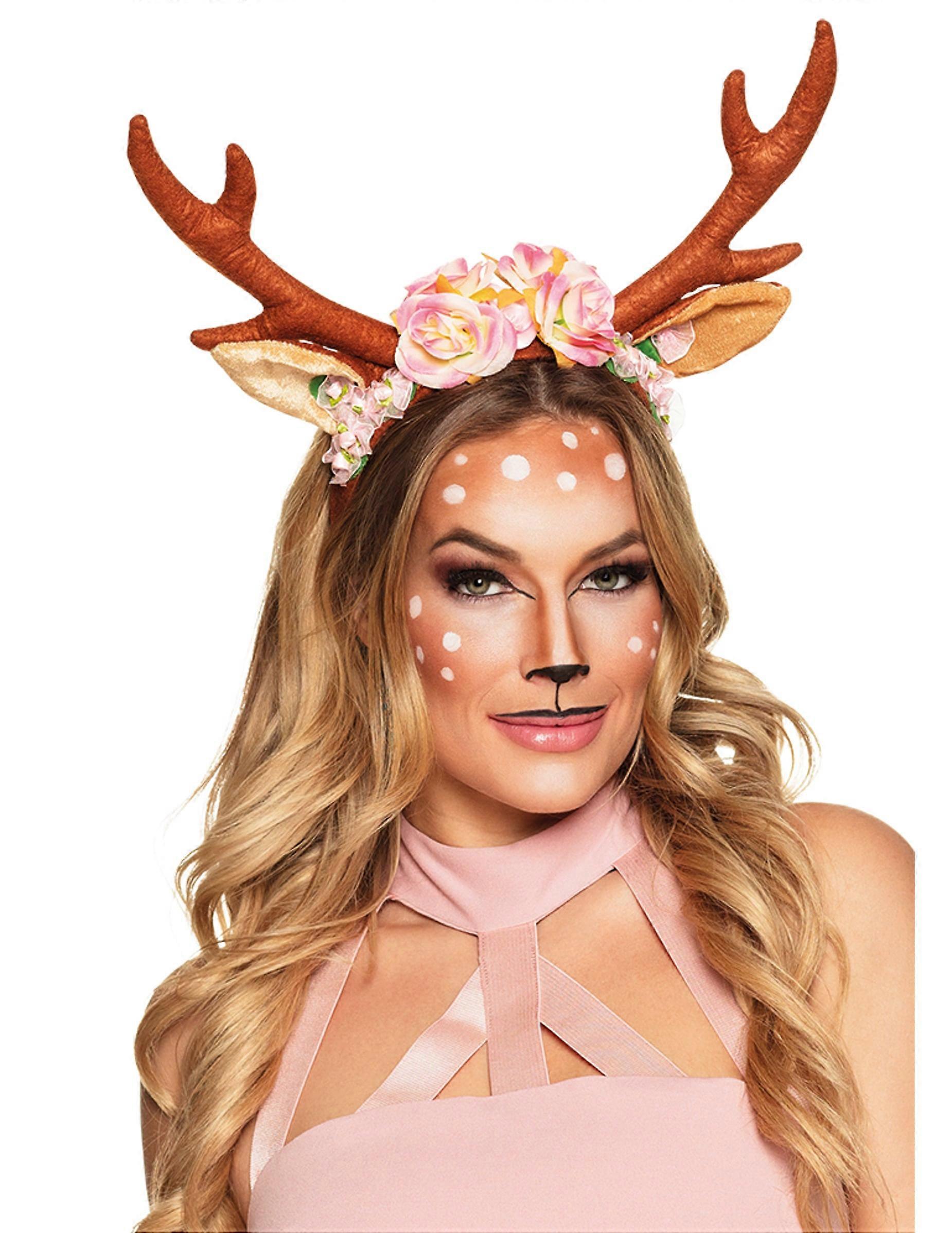Women's floral deer headband