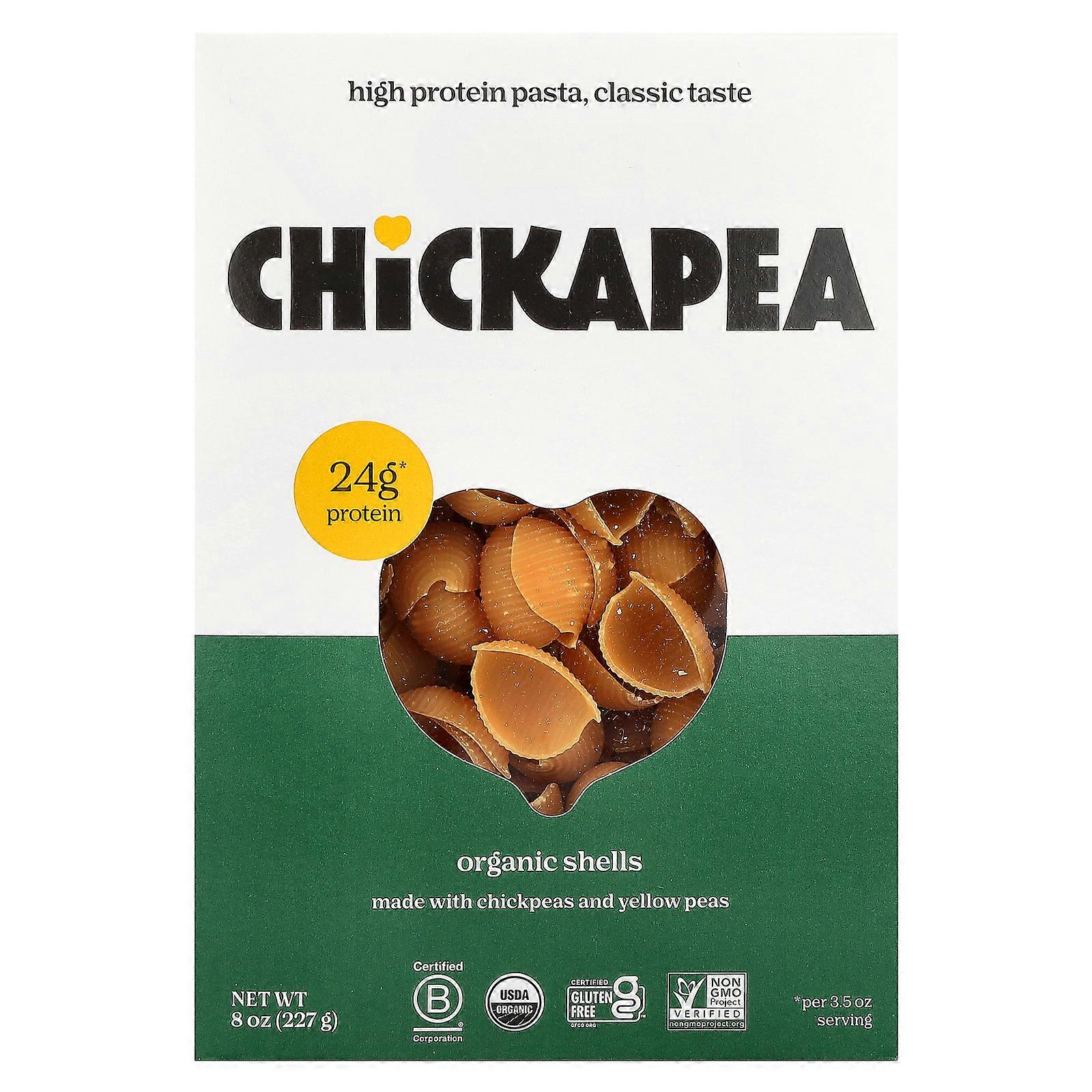 4 x Chickapea, Organic Shells, 8 oz (227 g)