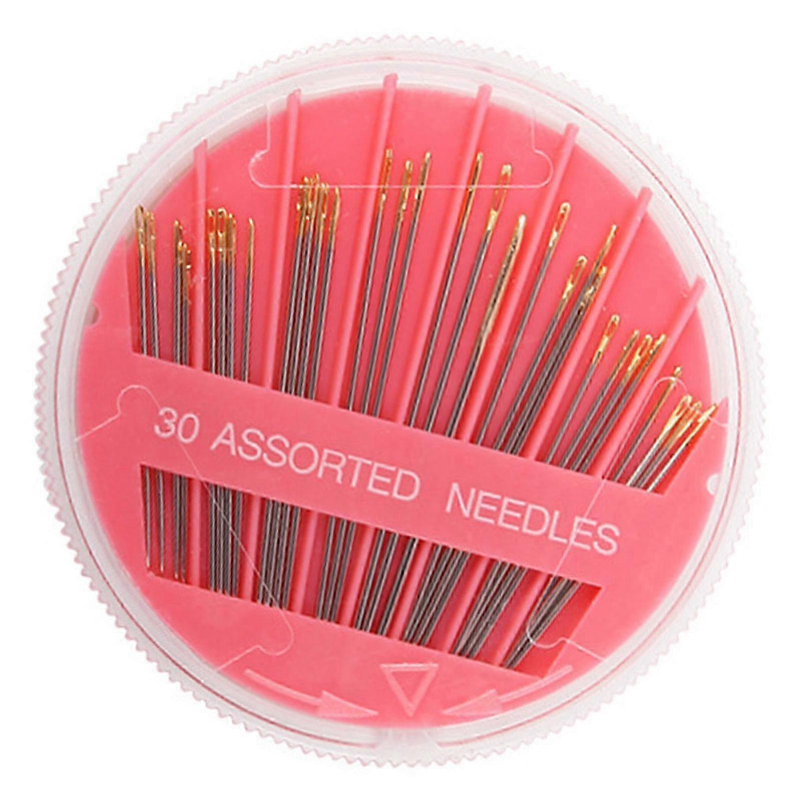 30Pcs Corrosion Resistant Gold Eye Needles