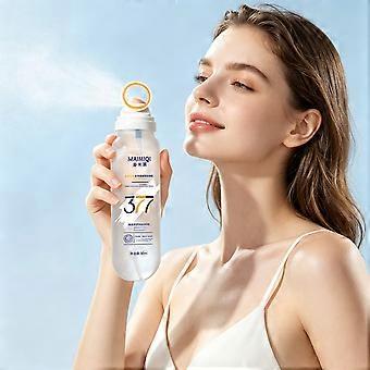 Spray przeciwsłoneczny w rozmiarze podróżnym z filtrem SPF 50/ochroną UV, lekki, wielofunkcyjny krem ​​przeciwsłoneczny do twarzy i ciała, odporny na wodę i pot