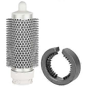 Ronde borstelopzetstuk compatibel met FlexStyle haardrogers. Normale ovale ronde volumeborstel (boven).