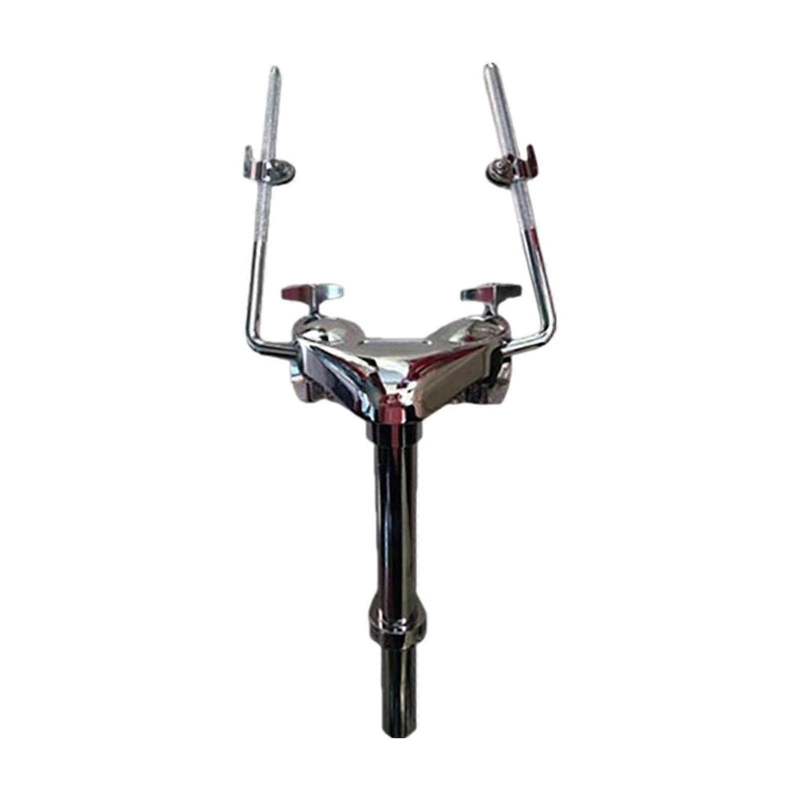 Double Tom Holder Adjustable Dual Tom Mount Stand with Quick Lock System for Drum Set