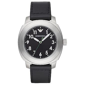 Armani delta Quartz Analog Man Watch with AR6057 Cowskin Bracelet