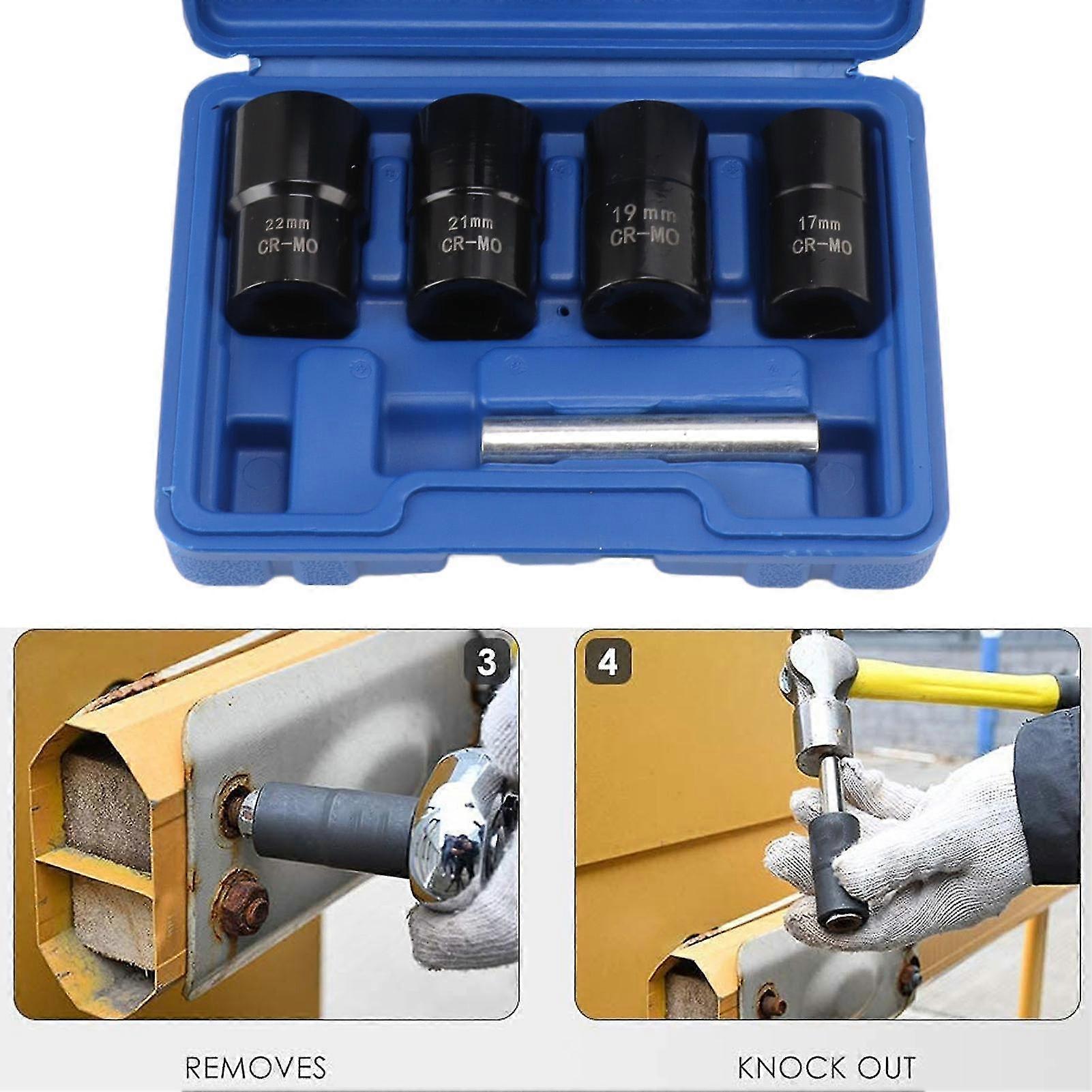 5-Pc Rusted Nut Remover Socket Set