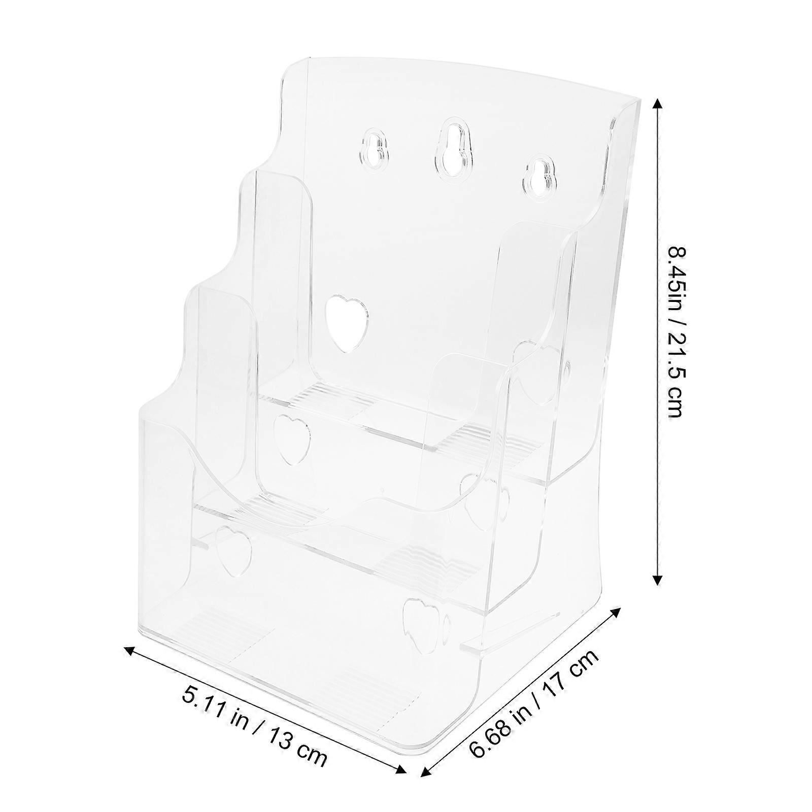 File Rack Wall Mount Brochure Rack for Storage Use with A5 Document Stand