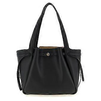 Tory Burch Black Cowhide Tote Bag