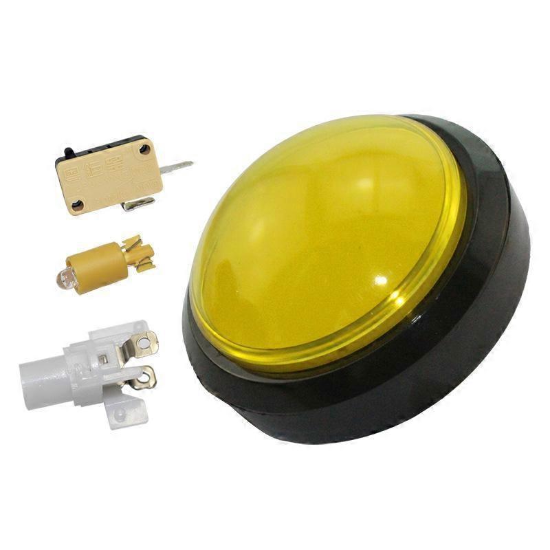 Big Dome Pushbutton 100Mm Illuminated Arcade Push Buttons Led With Microswitch#V3