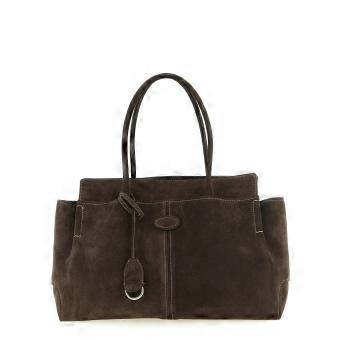 Tod's Brown Calfskin Tote Bag