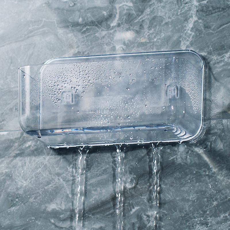 Small Plastic Shower/Bath Storage Organizer  Tote with Handle for Dorm, Shelf, Cabinet - Hold Soap, Shampoo, Conditioner, Combs, Brushes, Collection,