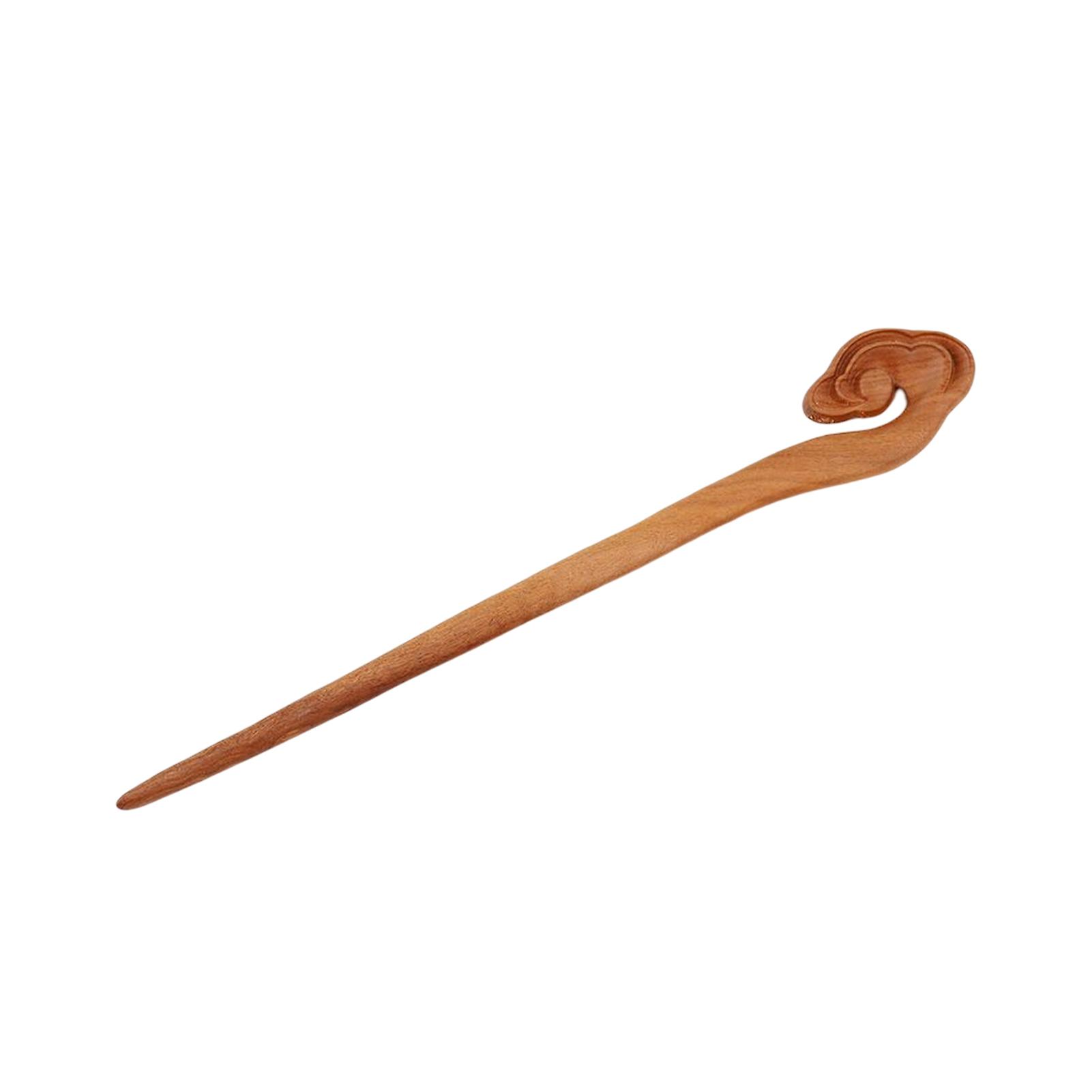 Simple Wooden Hairpin Reusable And Durable Clips Suitable