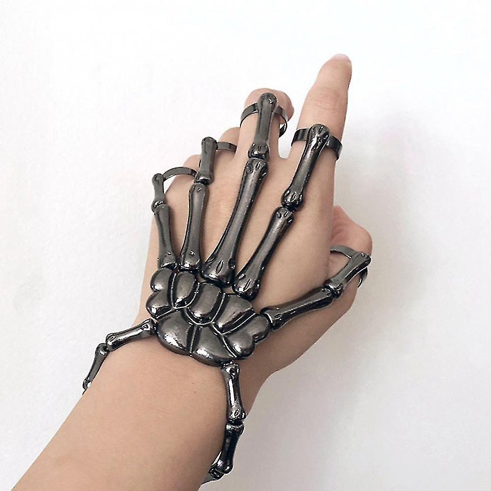 Women Gothic Punk Hand Elasticity Adjustable Bracelet Accessories