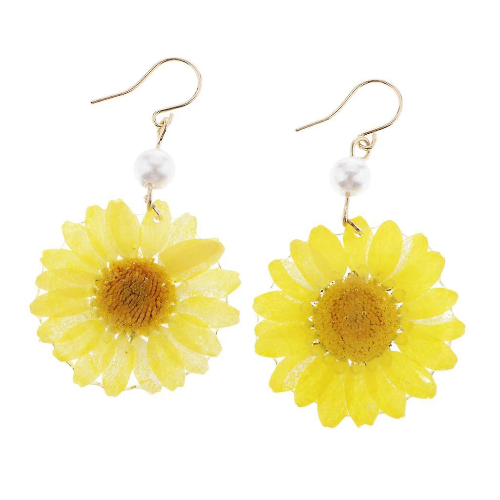Real Dried Flower Earrings