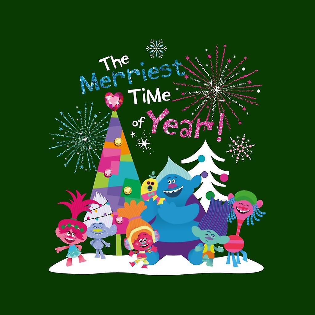 Trolls Christmas The Merriest Time Of The Year Kid's Sweatshirt