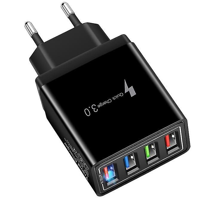 Przenośna 4 porty USB Wtyczka ładowarki do telefonu, wtyczka USA