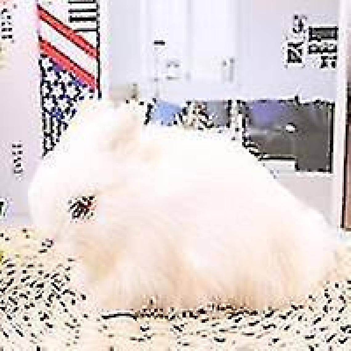 Mini Realistic White Plush-rabbits Rabbit Fur Animal