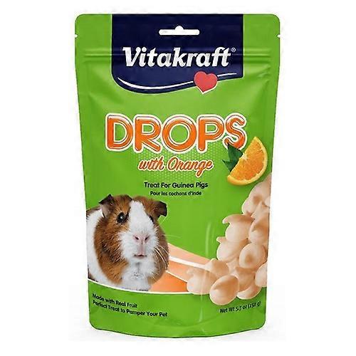 Vitakraft Drops with Orange for Pet Guinea Pigs, 5.3 oz (Pack of 1)