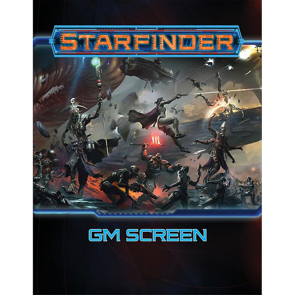 Starfinder Roleplaying Game GM Screen 4 Pages Hardcover Ages 16 Years and Up