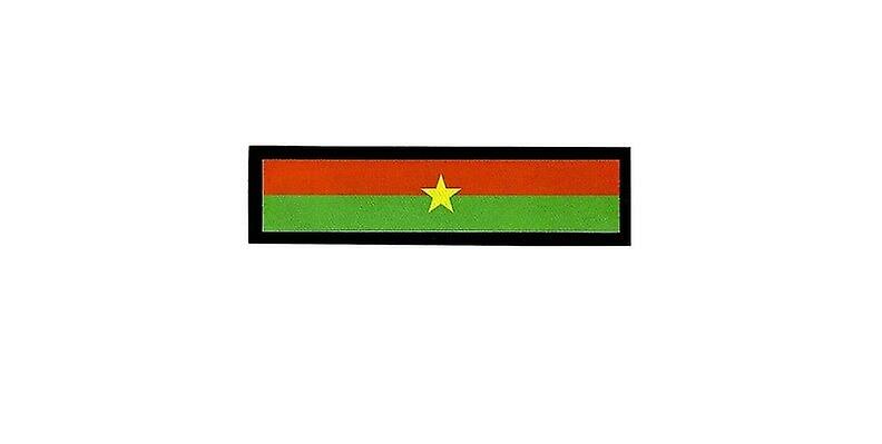 Patch Ecusson Brode Prints Travel Souvenir Backpack Flag Burkina Faso R2