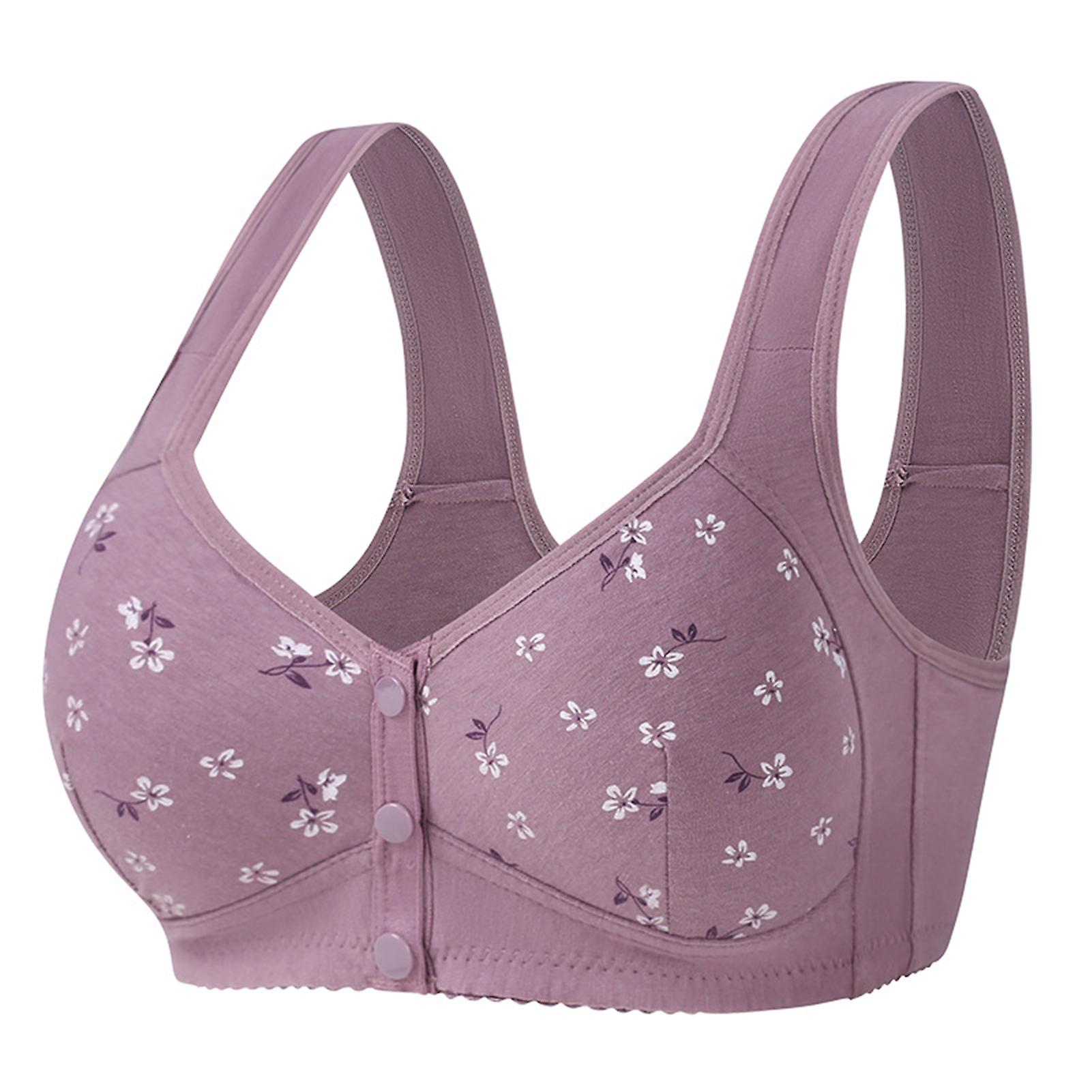 Women's Wireless Wide Shoulder Strap Bra Skin Friendly Soft Comfortable Bralette Exercise and Offers Back Support