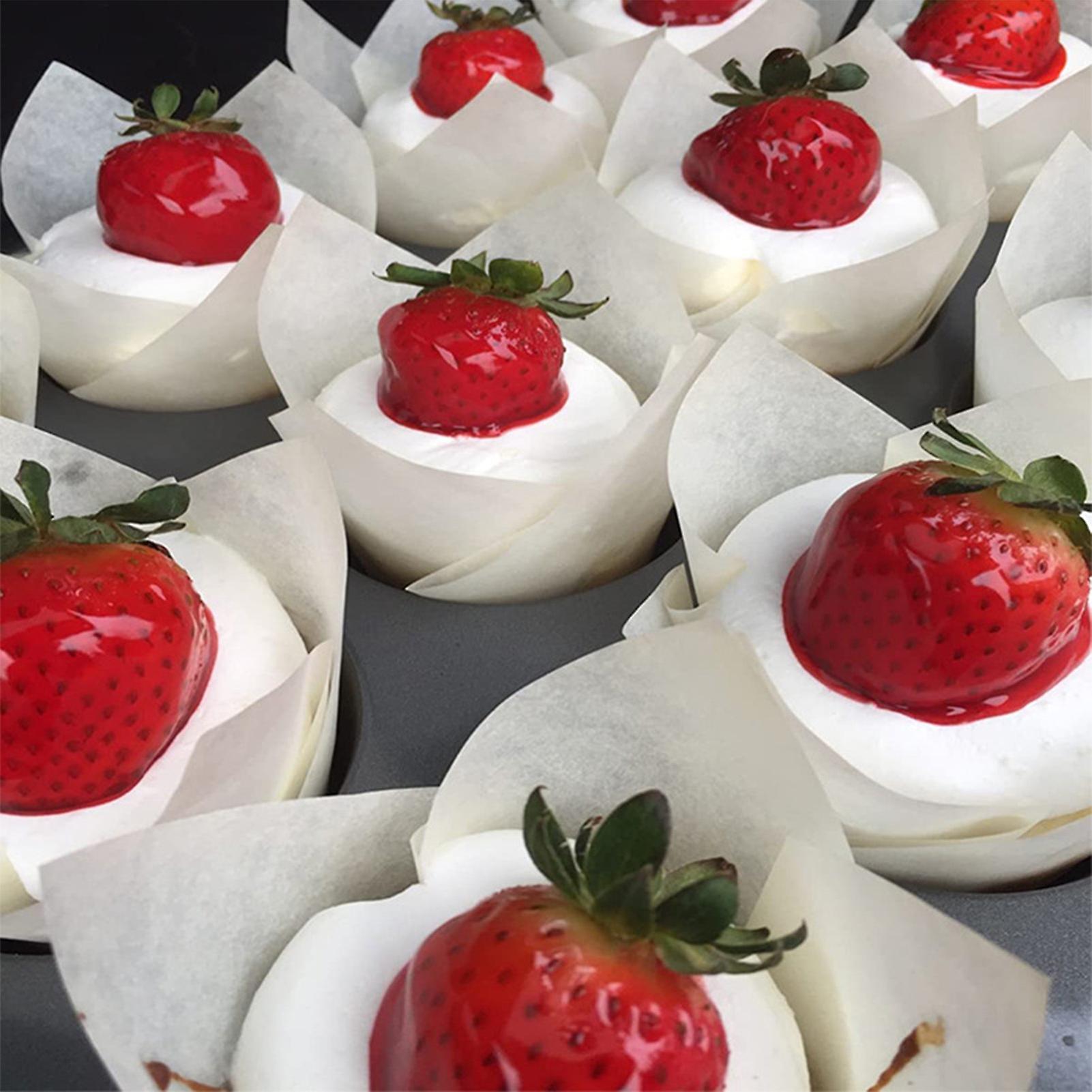 200pcs Tulip Cupcake Liners Premium Muffin Baking Cups Cupcake Wrappers