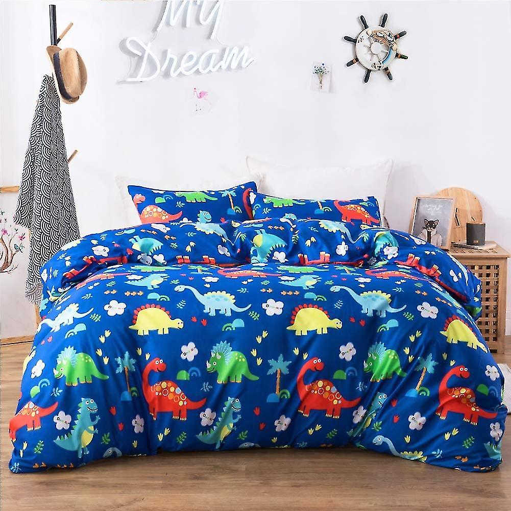 King Boys Duvet Cover Set Dinosaur Bedding Comforter Cover With 2 Pillowcases (dinosaur, King) Dinos