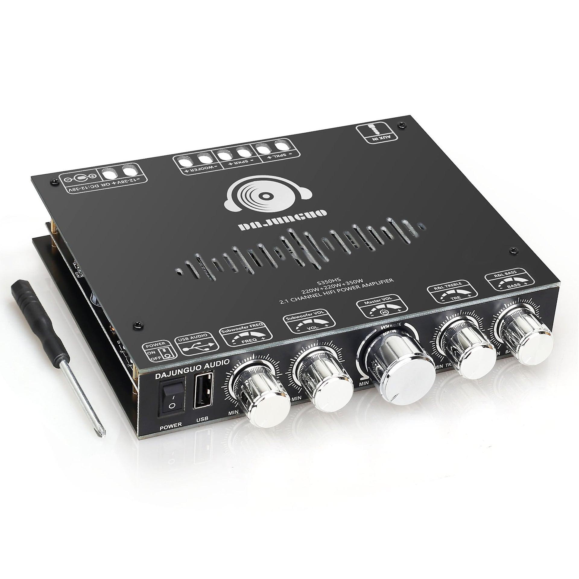 S350h 2.1 Channel Bluetooth Amplifier Tpa3251 Subwoofer 220w*2+350w Desktop Power Amplifier