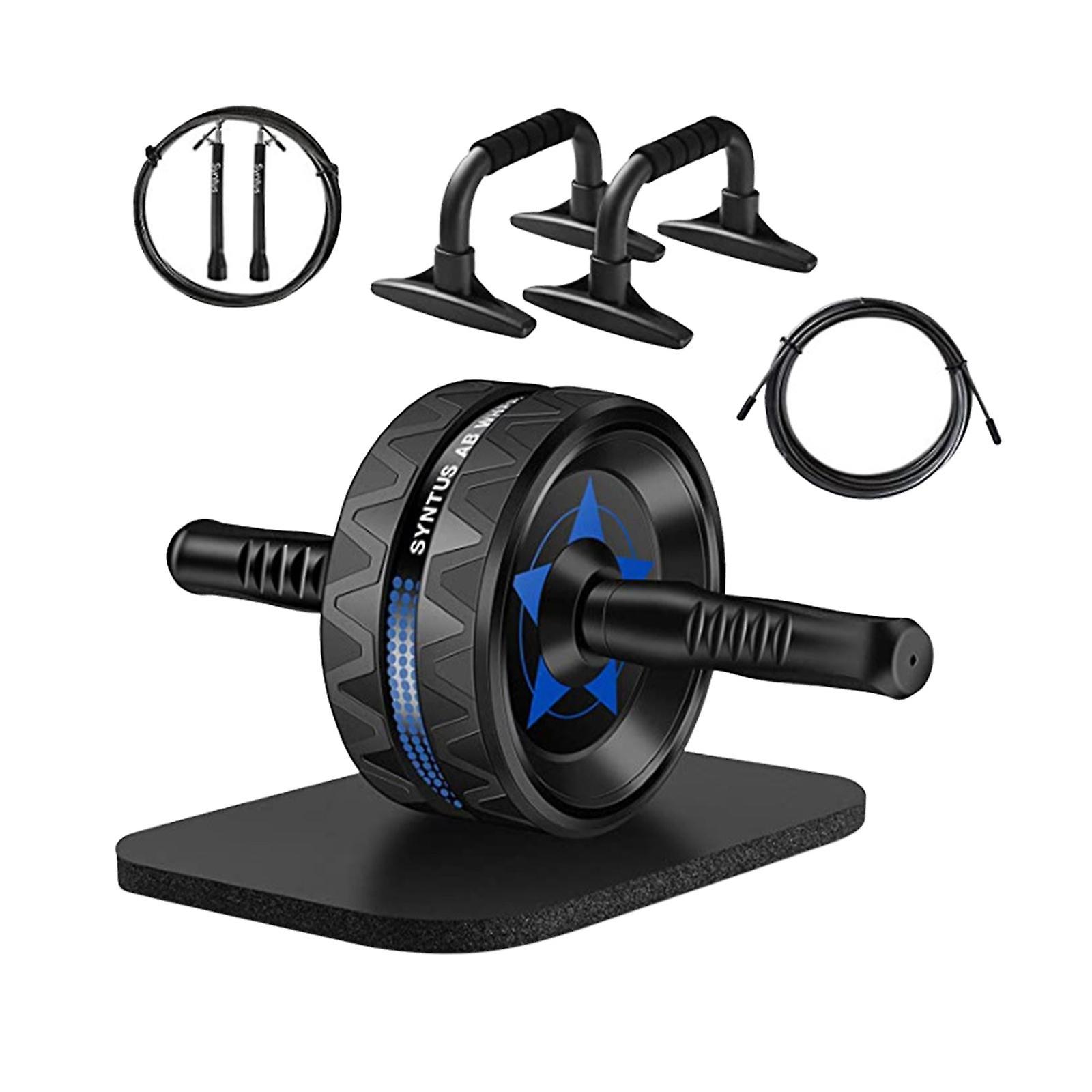 Abdominal Core Training Equipment Set Workout Wheel Roller Rope Knee Pad Kit