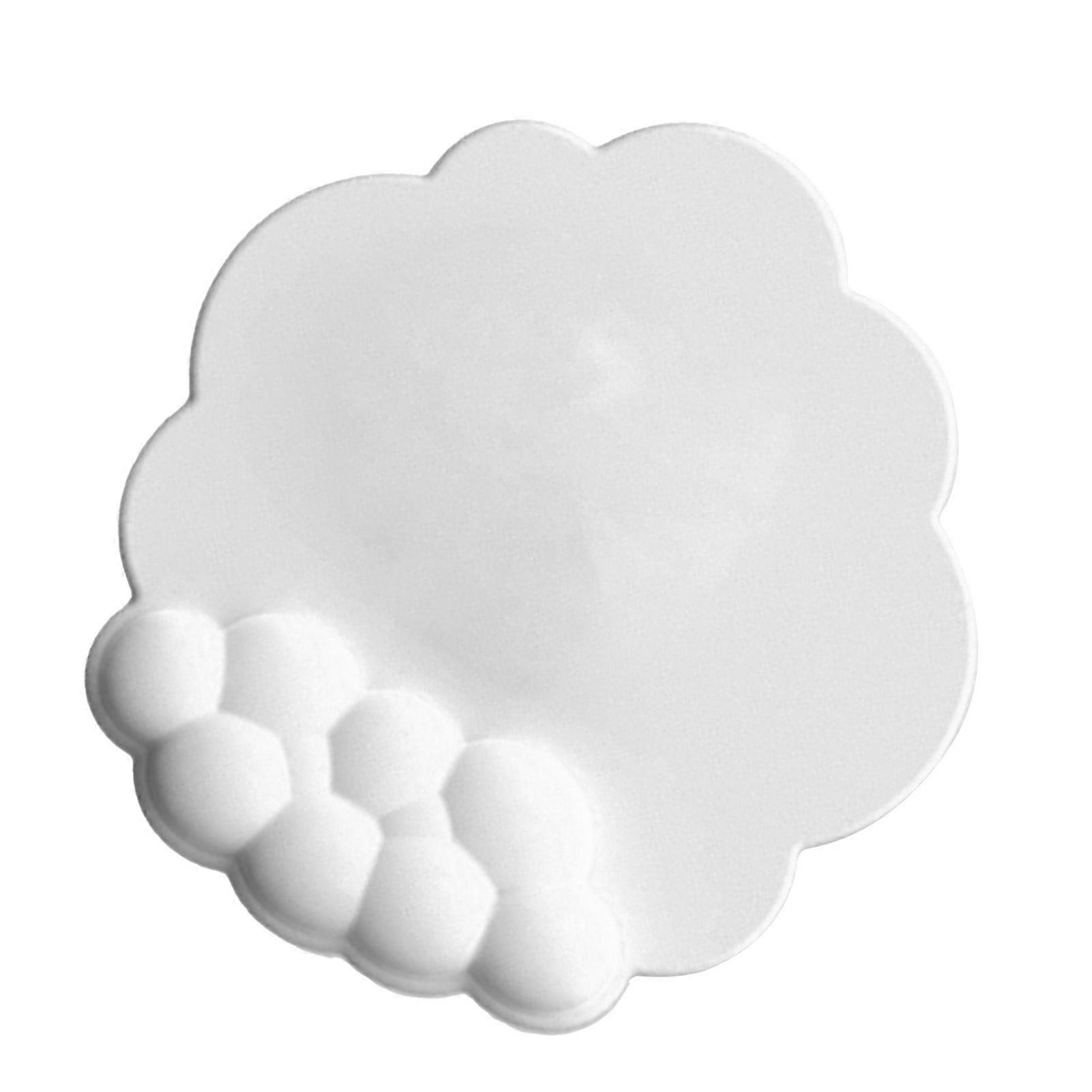 Cloud Mouse Pad Wrist Support Memory Foam Prevent Sliding Ergonomic Palm Rest for Computer Laptop PC Gaming White