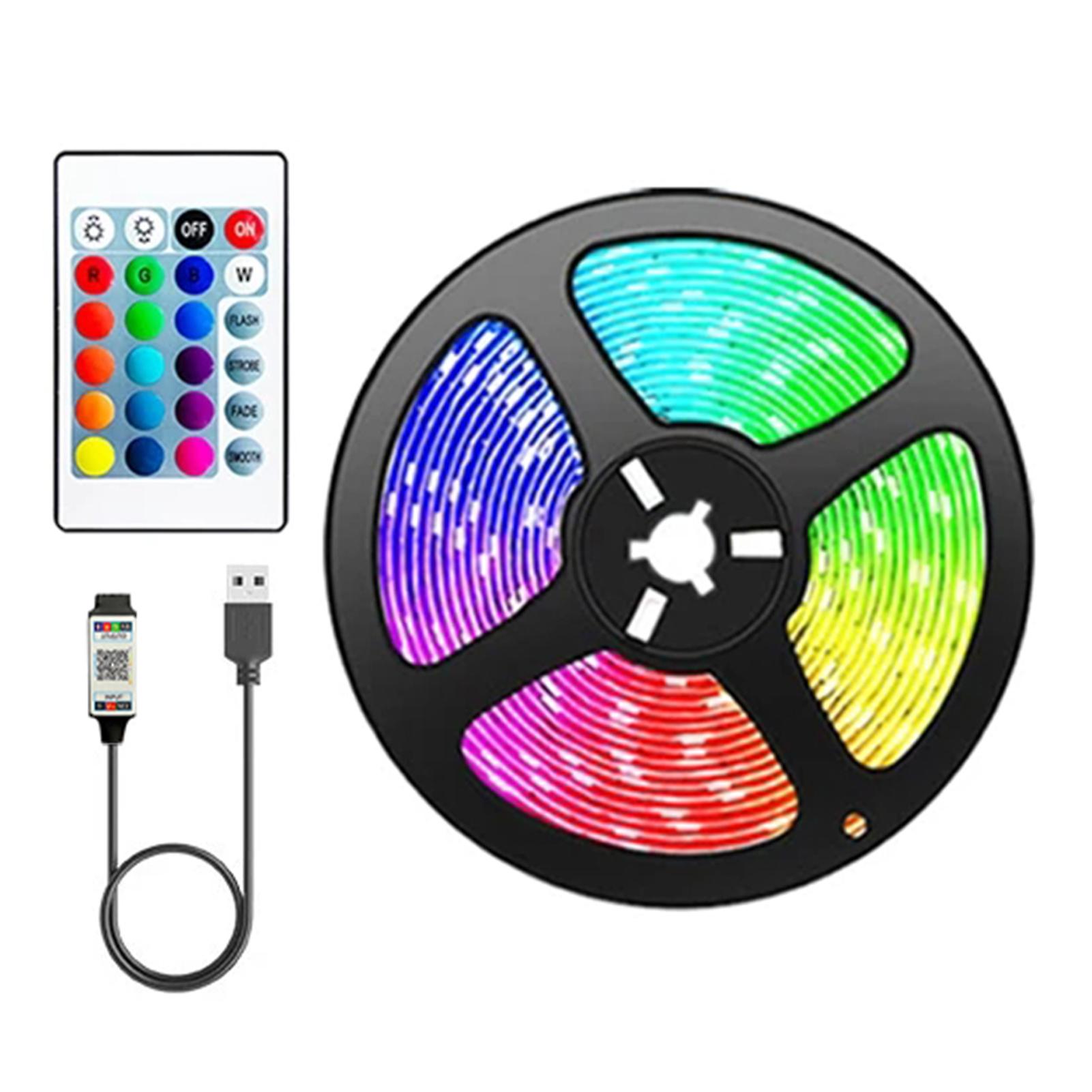 Timeable Stylish RGB Light Strip Set with Remote Control Durable Dimmable Light Decor for Club Indoor Bar