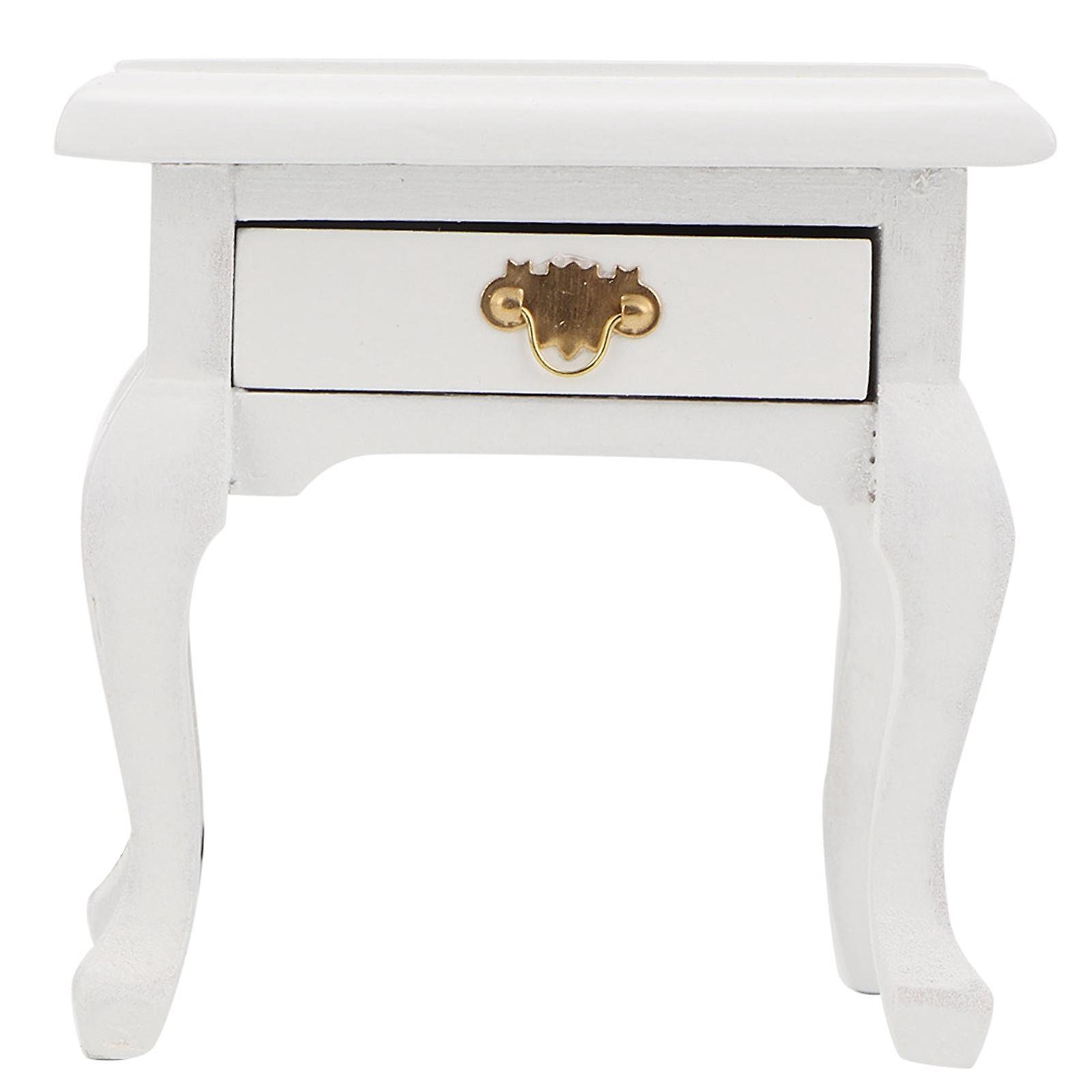 Móveis para casa de bonecas, miniatura, mesa de cabeceira