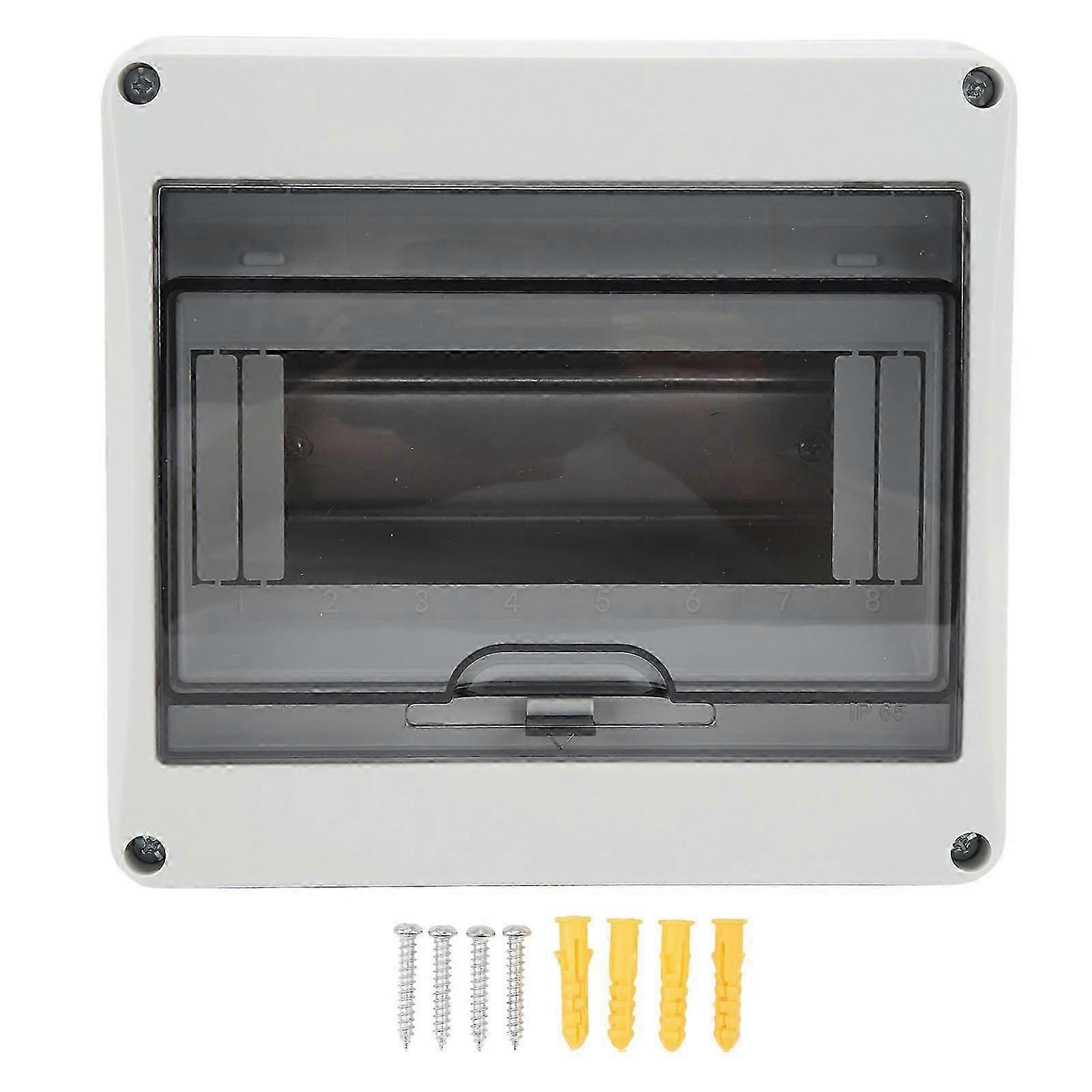 Circuit Breaker Box 8 Way Surface Mounted IP65 Waterproof Dustproof Power Distribution Protection Box
