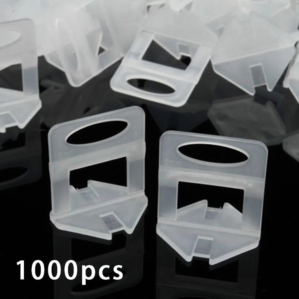 500/1000pcs Reusable Flat Slab Leveling Clips 2mm Wall Floor Tile Spacers Tool Tile Leveling Clips Home Improvement~1558