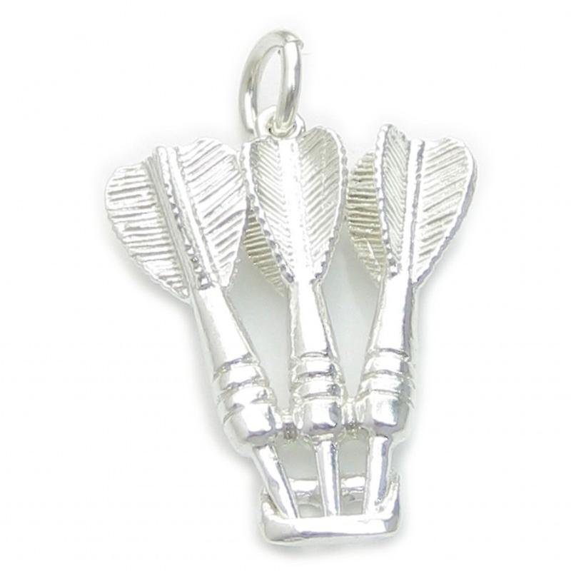 Darts Sterling Silver Charm .925 X 1 Dart Charms