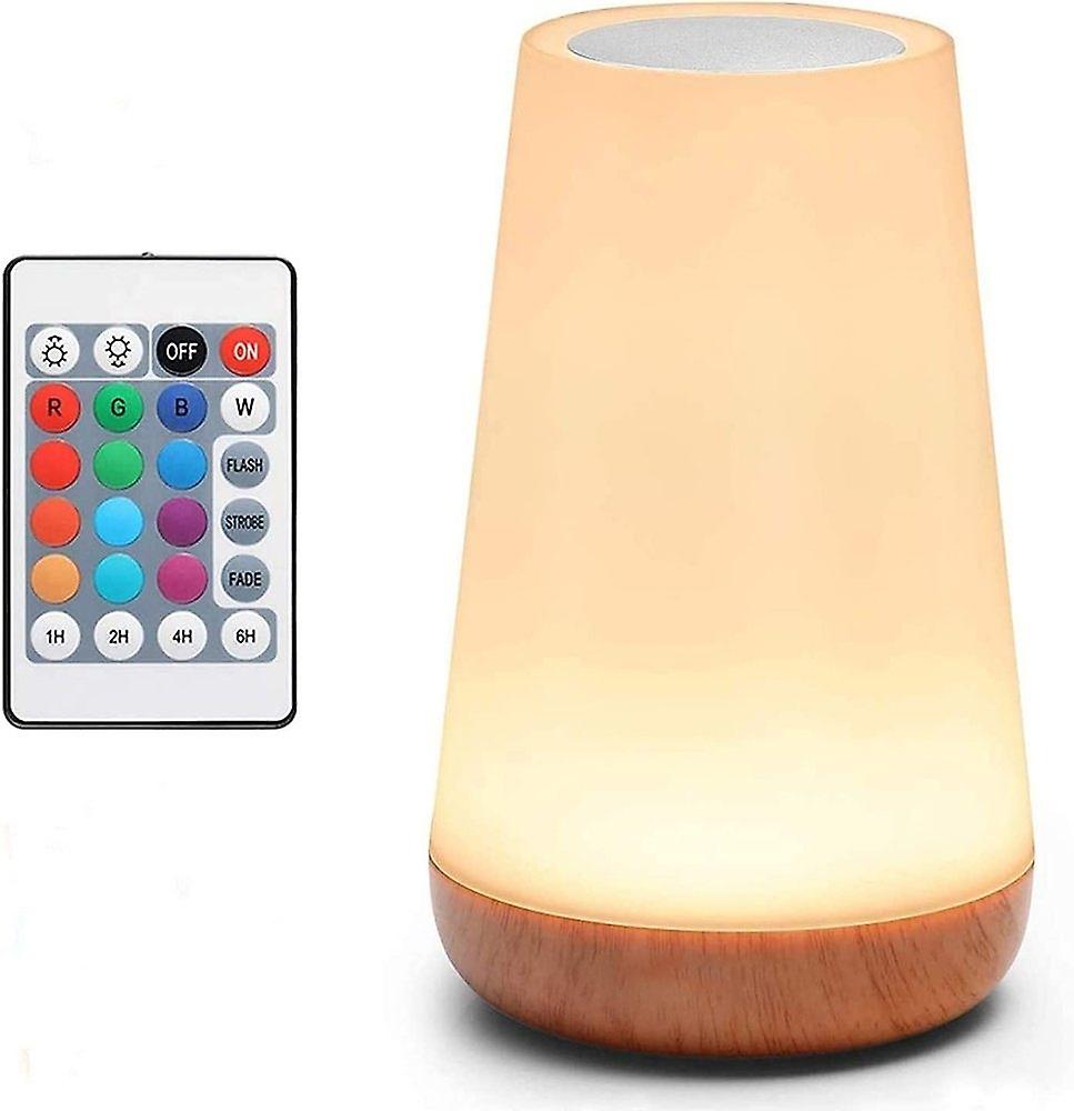 LED bedside lamp, touch sensitive night light, dimmable table lamp